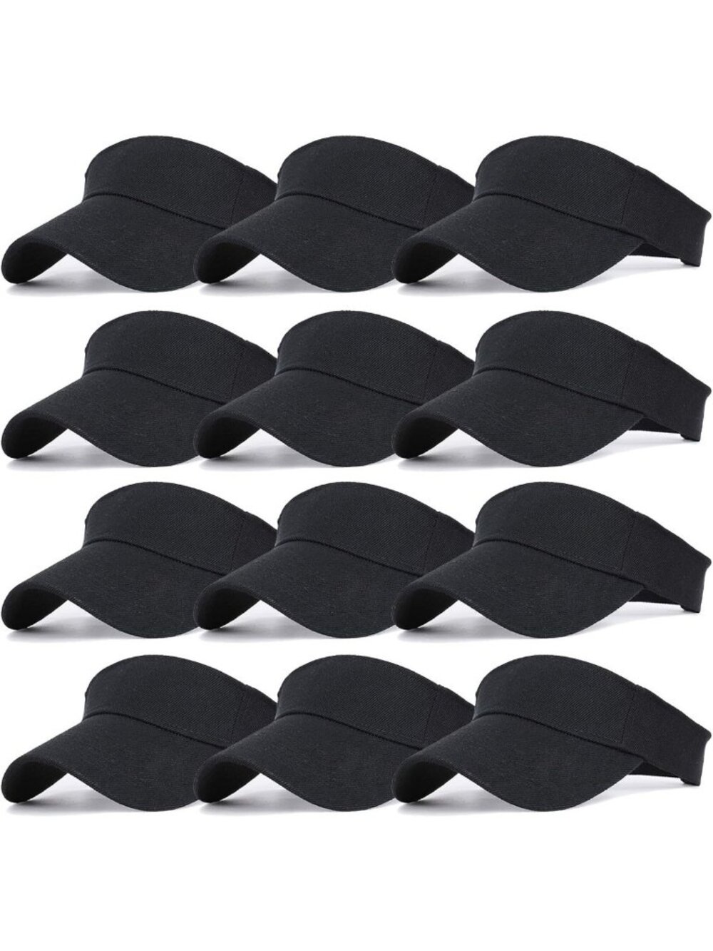 12 Pack Sun Visor Hats for Women & Men - Outdoor Sports & Beach Accessories